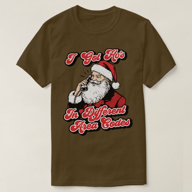 Camiseta Tengo Hos En Diferentes Códigos De Áreas Navidades (Diseño del anverso)