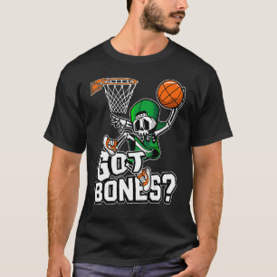 Camiseta Tengo huesos Baloncesto Halloween Skeleton Dunking