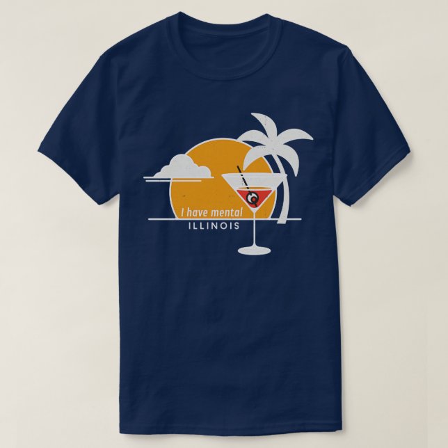 Camiseta Tengo Illinois mental (Diseño del anverso)