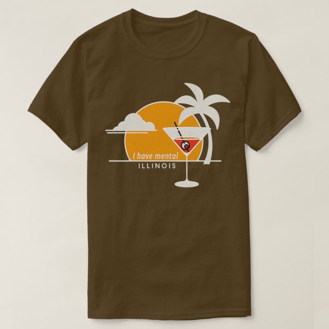 Camiseta Tengo Illinois mental (Diseño del anverso)