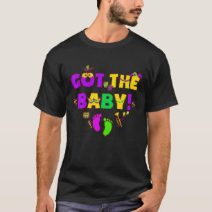 Camiseta Tengo La Invitación De Embarazo De Baby Mardi Gras