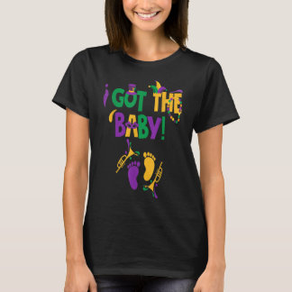 Camiseta Tengo La Invitación De Embarazo De Baby Mardi Gras