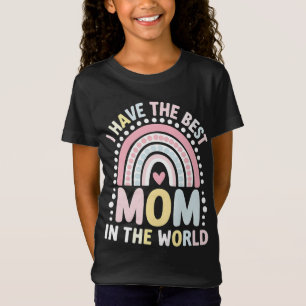 Camiseta Tengo la mejor mamá del mundo Boho Arcoíris