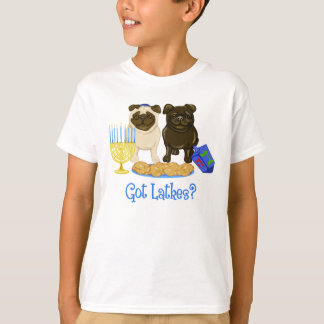 Camiseta Tengo latkes Hanukkah Pug Tees y Swets