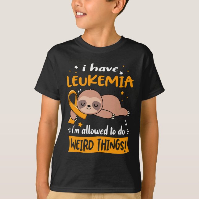 Camiseta Tengo Leukemia y puedo hacer cosas raras. (Anverso)