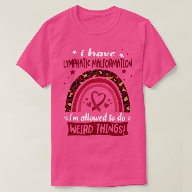 Camiseta Tengo malformación linfática me permiten hacer W (Diseño del anverso)
