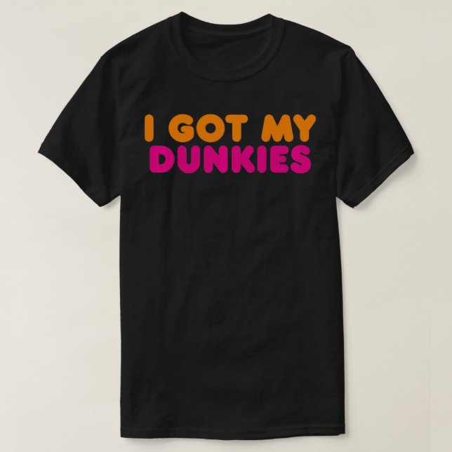 Camiseta Tengo mi café con jerga de Dunkies (Diseño del anverso)