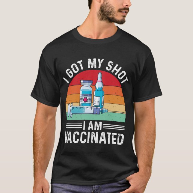 Camiseta Tengo Mi Cita Vacunada De Shot (Anverso)