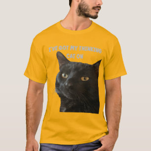 Camiseta Tengo Mi Gato Pensativo Sobre Cita Divertida De Ju