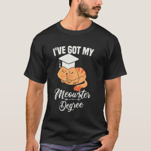Camiseta Tengo mi título de Meowsters Graduación divertida