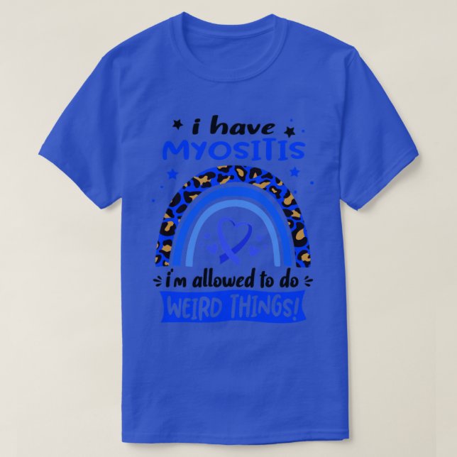 Camiseta Tengo miositis y me permiten hacer cosas raras1 (Diseño del anverso)