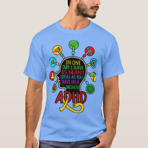 Camiseta Tengo Muchas Ideas Naranja De Concienciación Sobre