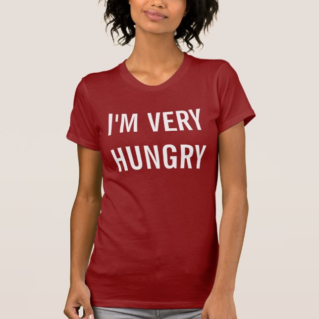 Camiseta tengo muy hambre (Anverso)