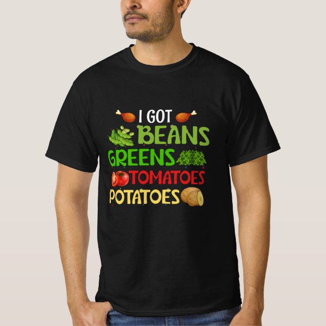 Camiseta Tengo papas de tomates frijoles (Anverso)