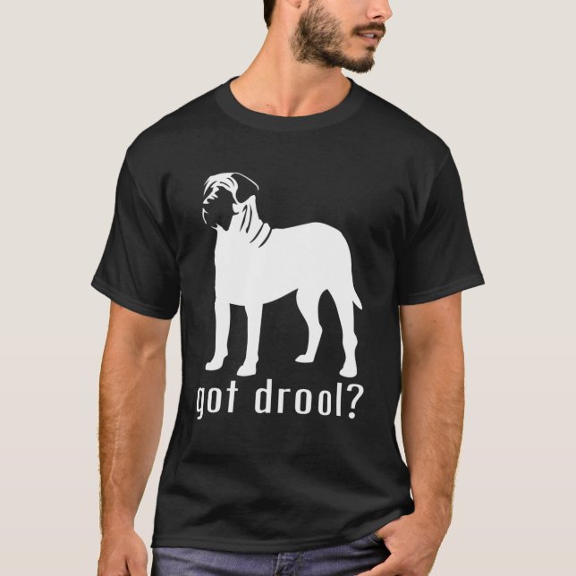 Camiseta Tengo pegatinas de Nickerstickers Inglés Mastiff (Anverso)