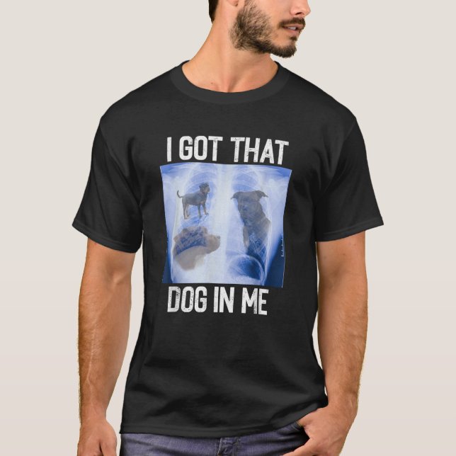 Camiseta Tengo perro dentro de mí Radiografía de ese meme c (Anverso)