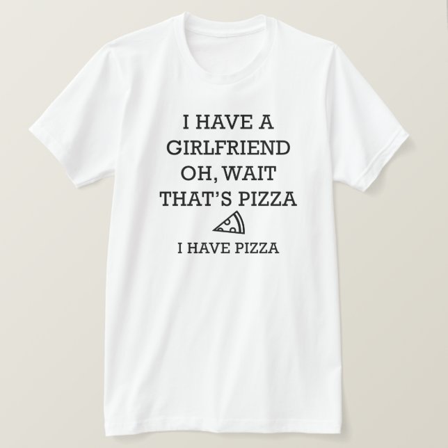 Camiseta Tengo pizza (Anverso del diseño)