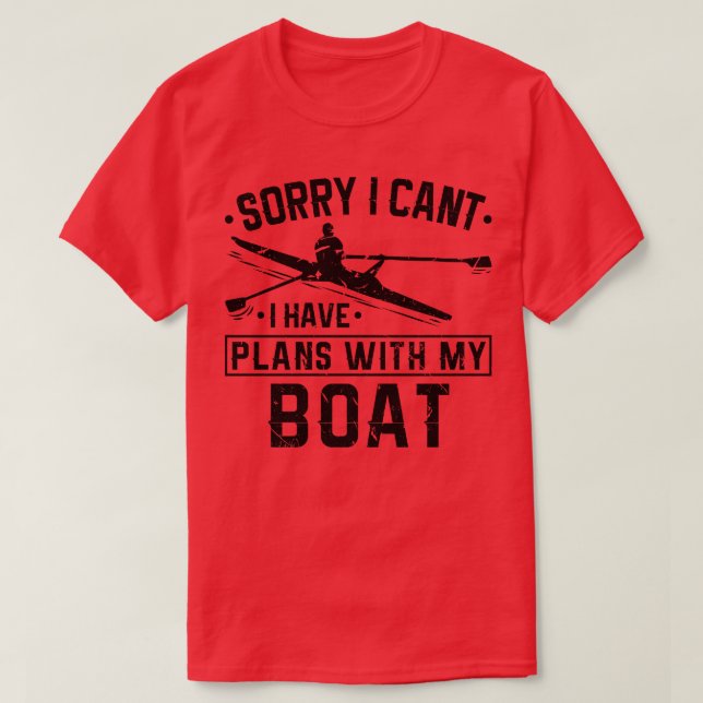 Camiseta Tengo Planes Con Mi Barco Coxswain Crew Rowing (Diseño del anverso)