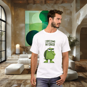 Camiseta Tengo planes con mi sofá Personaje divertido de to