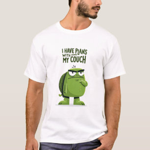 Camiseta Tengo planes con mi sofá Personaje divertido de to