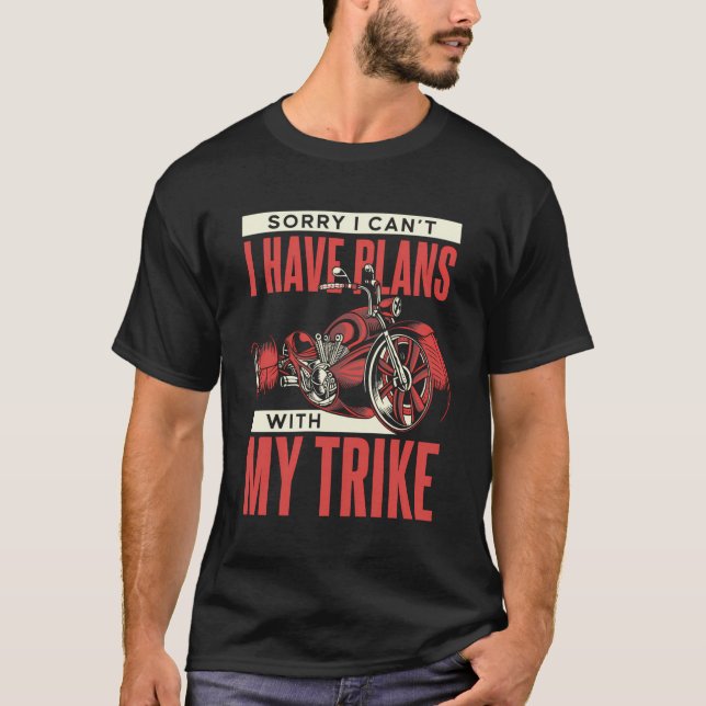 Camiseta Tengo Planes Con Mi Triciclo Trike Motorcycle Tri (Anverso)