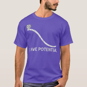 Camiseta Tengo Potencial Graciosa Ciencia De La Física Ene