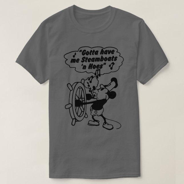 Camiseta Tengo que darme barcos de vapor Willie (Diseño del anverso)
