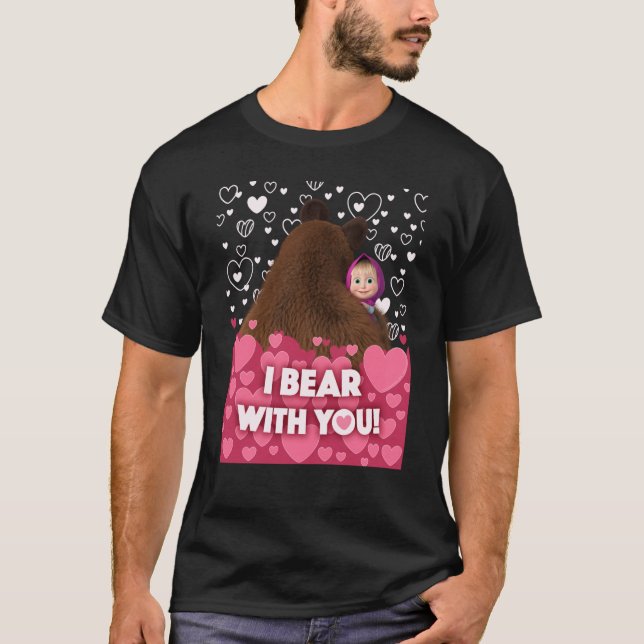 Camiseta Tengo que soportar contigo Masha y el oso (Anverso)