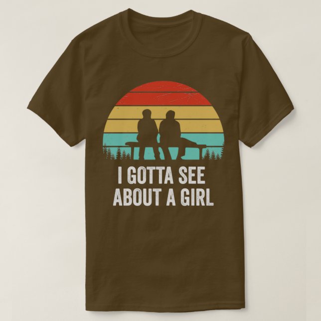 Camiseta Tengo Que Ver Acerca De Una Cita Chica (Diseño del anverso)