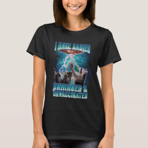 Camiseta Tengo rabia desquiciado y no vacunado Meme diverti
