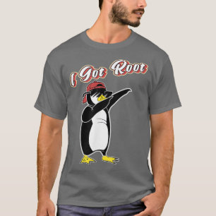 Camiseta Tengo raíz IT Nerd Linu Dabbing Penguin para Linu
