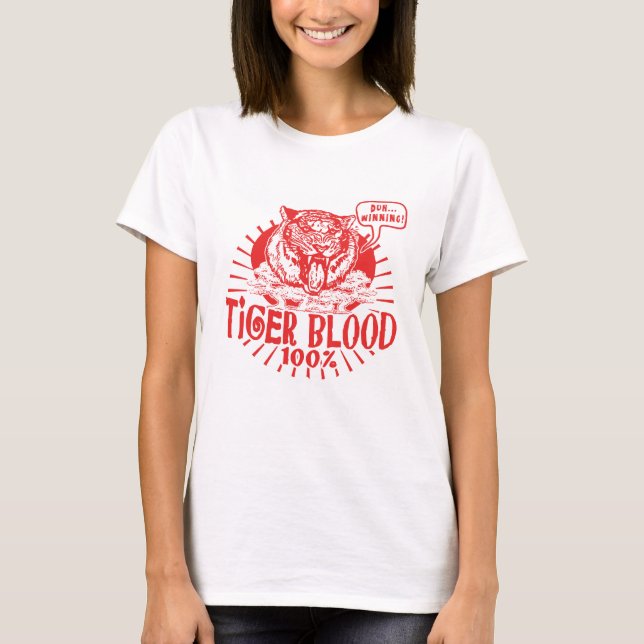 Camiseta Tengo sangre de tigre (Anverso)