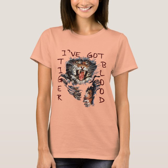 Camiseta Tengo sangre de tigre (Anverso)
