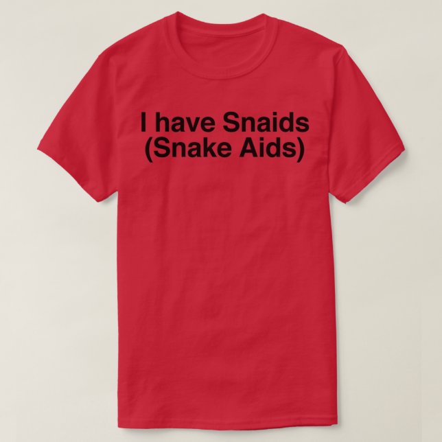 Camiseta Tengo sida de serpiente  (Diseño del anverso)