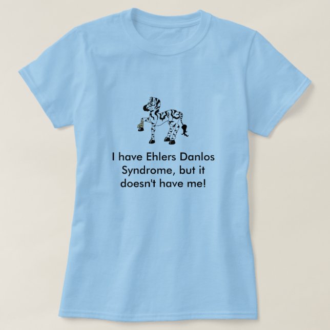 Camiseta Tengo síndrome de Ehlers Danlos, pero… (Diseño del anverso)