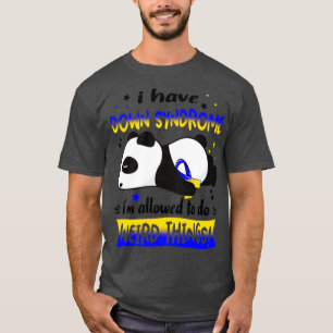 Camiseta Tengo Síndrome Que Me Permiten Hacer Cosas Extraña