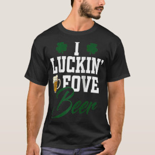 Camiseta Tengo suerte de que la cerveza sea el día de Ragla