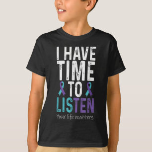 Camiseta Tengo Tiempo Para Escuchar - Conciencia de Prevenc