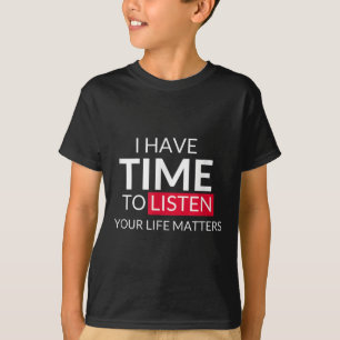 Camiseta Tengo tiempo para escuchar tu vida S - Conciencia 