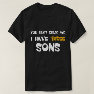Camiseta Tengo tres regalos del día de padres de los hijos