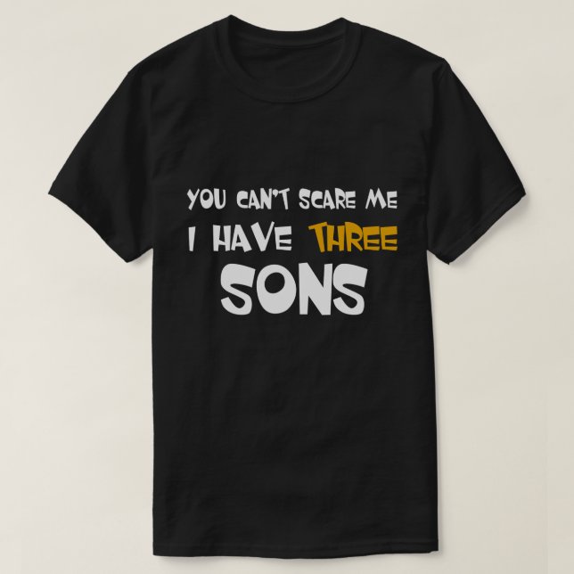 Camiseta Tengo tres regalos del día de padres de los hijos (Diseño del anverso)