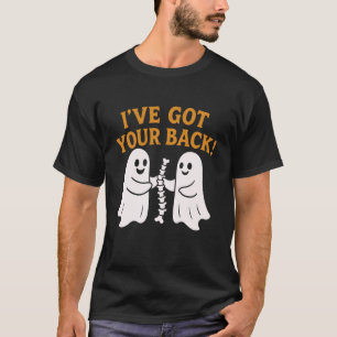 Camiseta Tengo Tu Espalda Funny Fantasma Esqueleto Columna