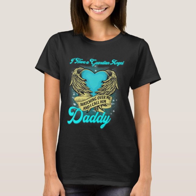 Camiseta Tengo Un Ángel Guardián Vigilándome Que Lo Llamo (Anverso)