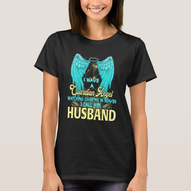 Camiseta Tengo Un Ángel Guardián Vigilándome Que Lo Llamo (Anverso)