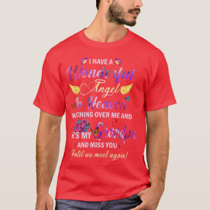 Camiseta Tengo un Ángel Maravilloso en el Cielo Es Mi Abuel