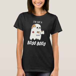 Camiseta Tengo un Boo Boo Gracioso Ghost Pun Dark BG