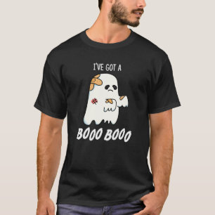 Camiseta Tengo un Boo Boo Gracioso Ghost Pun Dark BG
