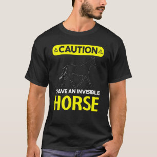 Camiseta Tengo un caballo invisible a caballo jinete ecuest