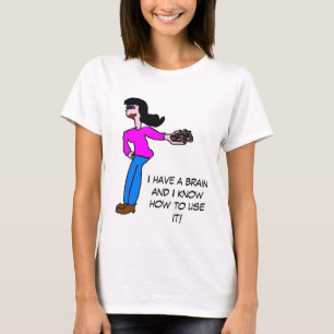 Camiseta Tengo un cerebro…. (Cuervo cabelludo)