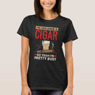 Camiseta Tengo un cigarro, así que sí, estoy ocupado con Ci